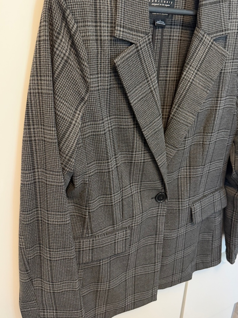 Sanctuary Glen Plaid Single-Button Blazer - Picture 4 of 5